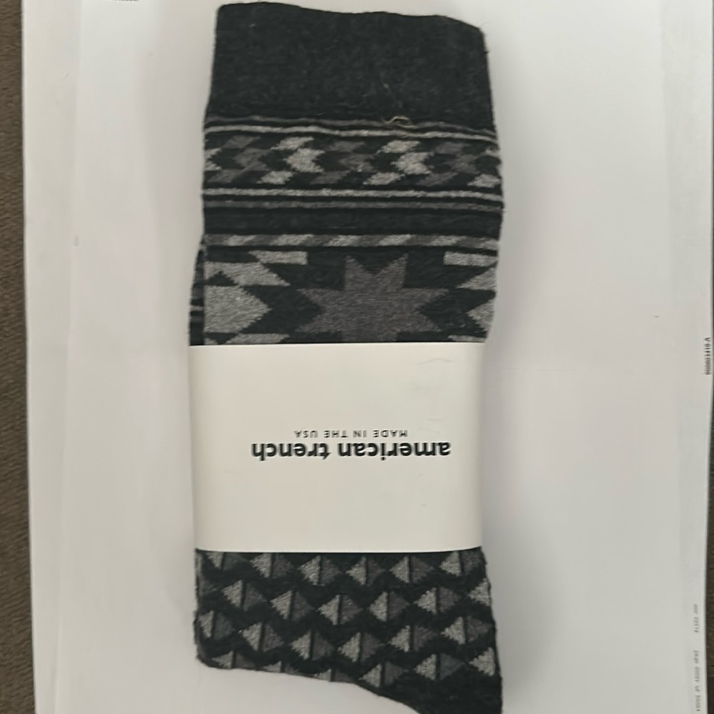 American trench recycled cotton blend crew socks